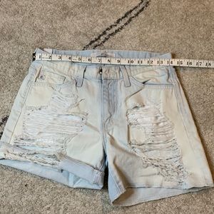 Boutique distressed shorts